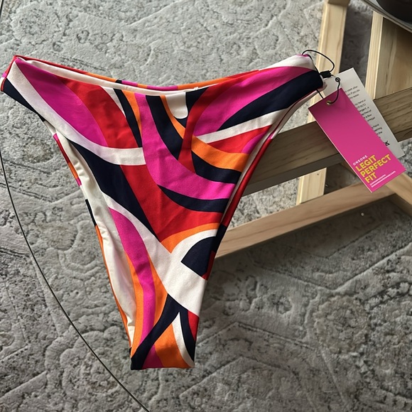 ONEONE Multi Print High-Waisted Bikini Bottoms - Picture 5 of 7